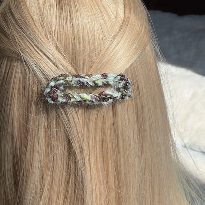 crochet barrette matcha chocolate2