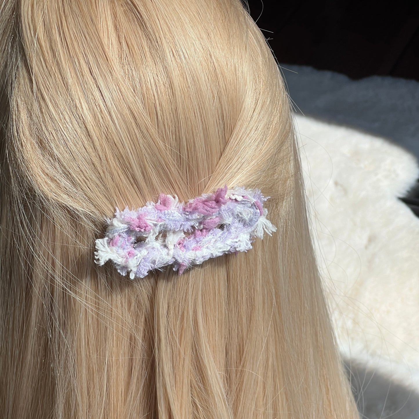 crochet barrette violet2