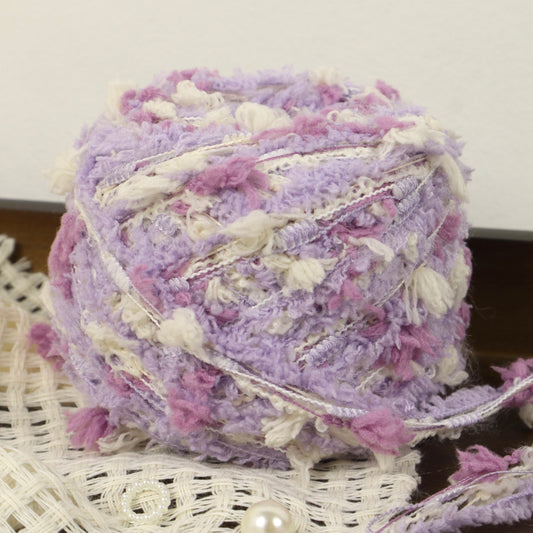 gathered yarn violet1